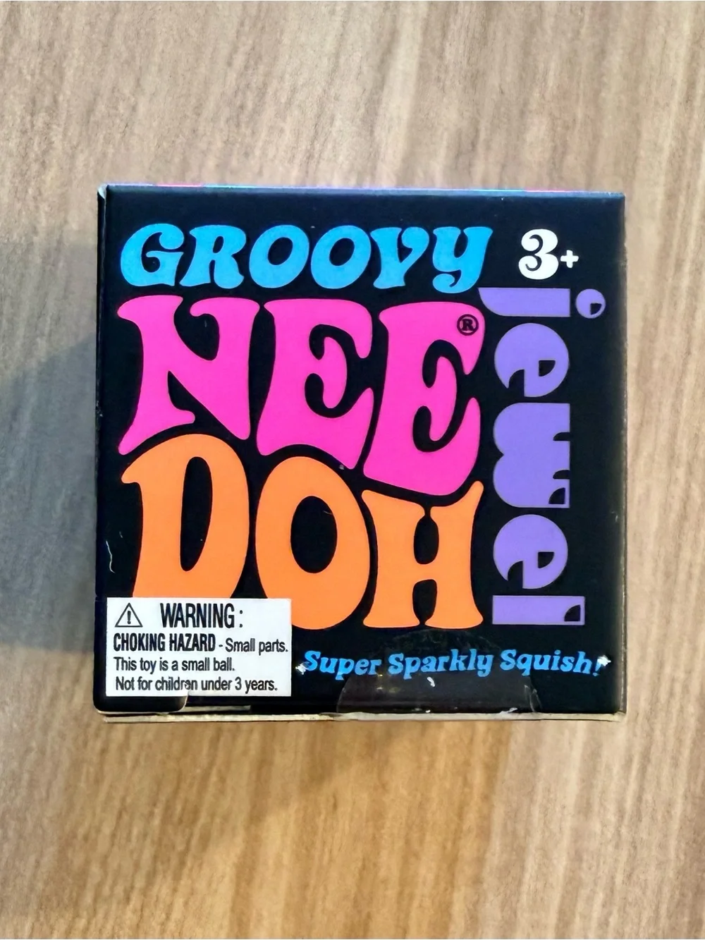 New sealed Mini Needoh Nee Doh Groovy Jewel Sparkle Diamond in Blue